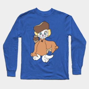 Rock-a-Doodle Edmund Cat Cartoon Long Sleeve T-Shirt